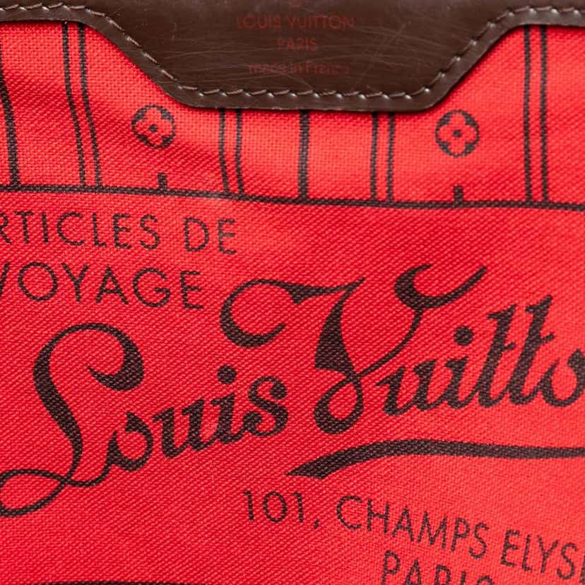 Louis Vuitton Damier Ebene Neverfull GM Brown Good condition - Box View