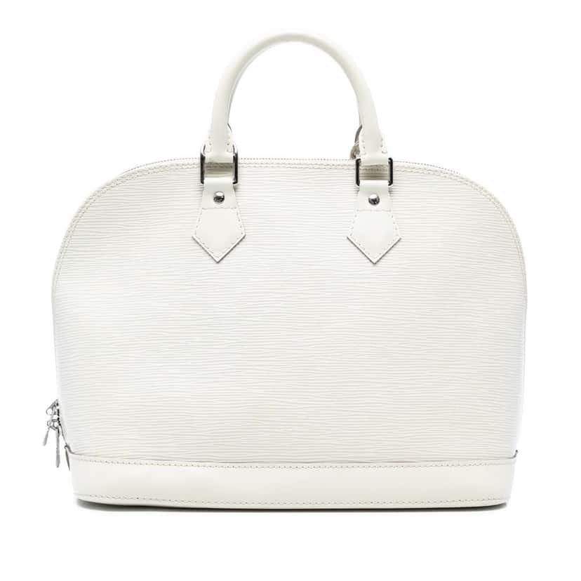 Louis Vuitton Epi Alma PM White Leather Good condition - Front View