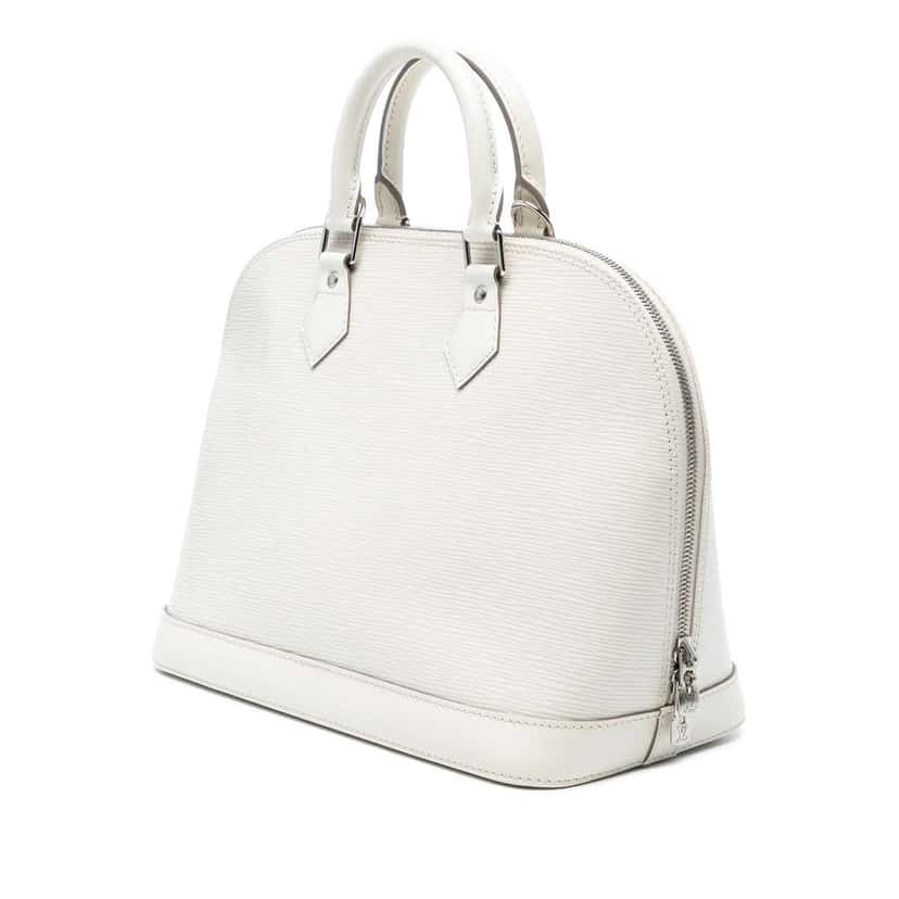Louis Vuitton Epi Alma PM White Leather Good condition - Back View