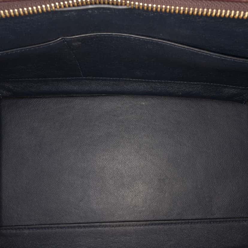 Celine Medium Tricolor Leather Trapeze Satchel Red Leather Good condition - Model View