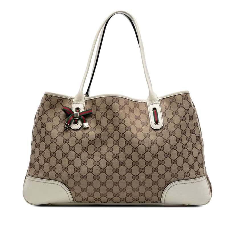 Gucci GG Canvas Princy Tote Brown Canvas Good condition - Front View