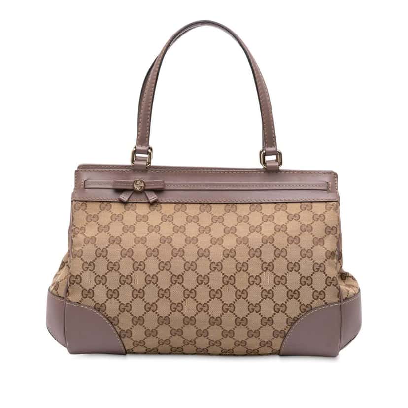 Gucci GG Canvas Mayfair Tote Brown Canvas Good condition - Front View