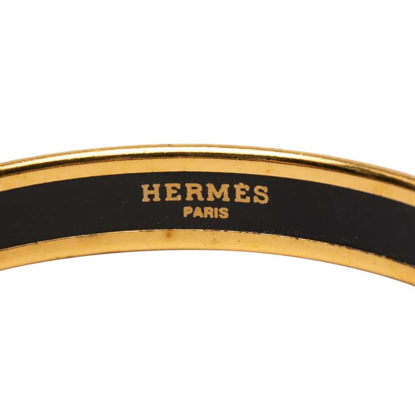 Hermès Narrow Enamel Cloisonne Bangle 65 Red Good condition - Model View