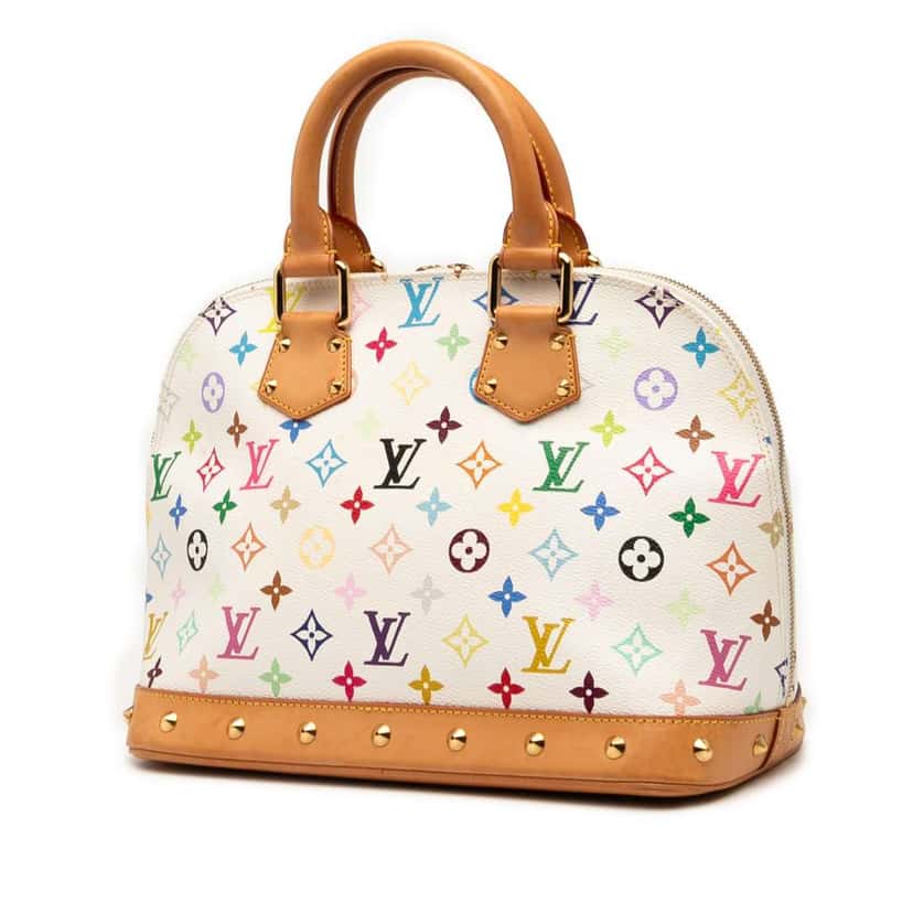 Louis Vuitton Monogram Multicolore Alma PM White Good condition - Back View