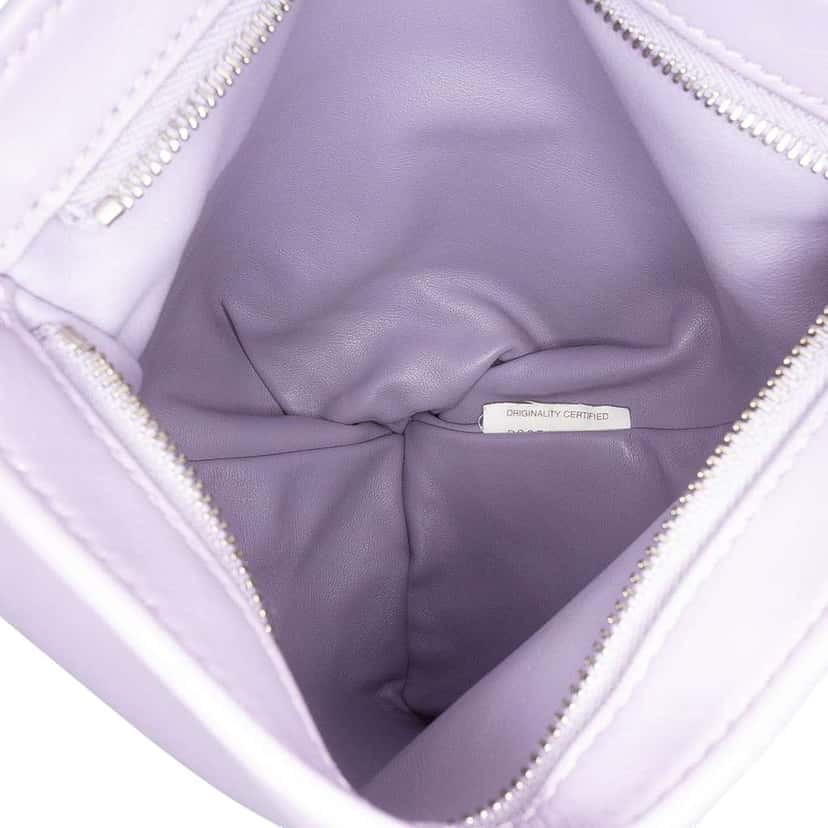 Bottega Veneta Mini Calfskin BV Twist Bag Purple Leather Very good condition - Model View