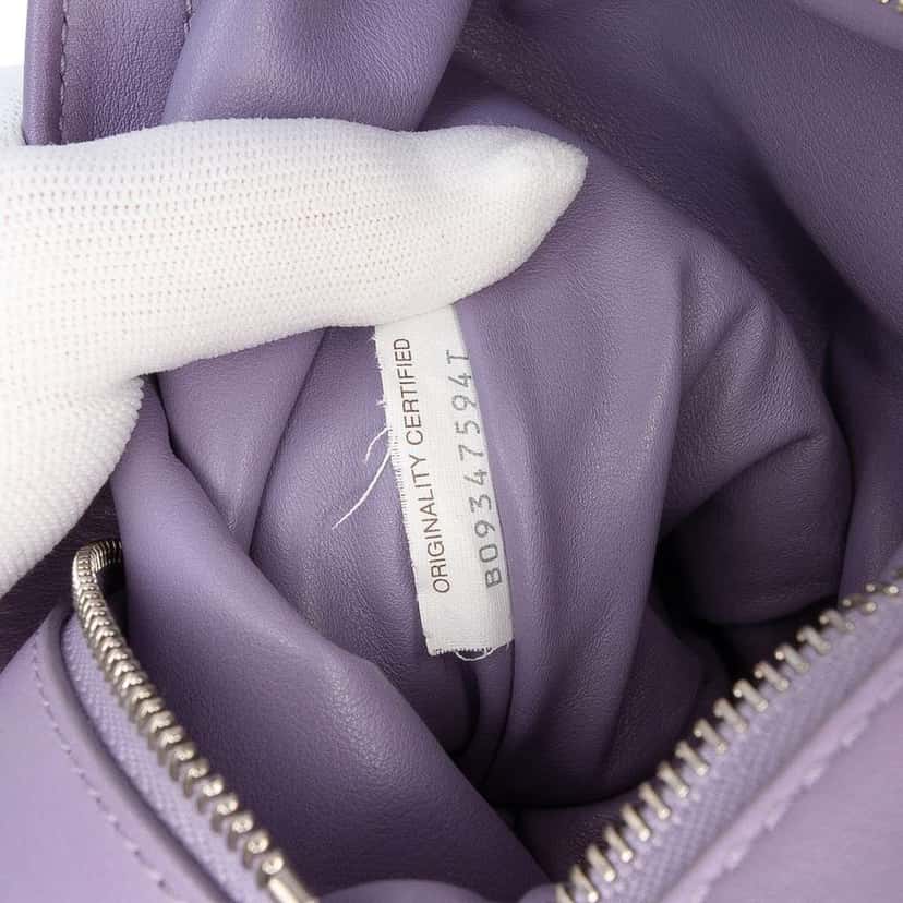 Bottega Veneta Mini Calfskin BV Twist Bag Purple Leather Very good condition - Box View