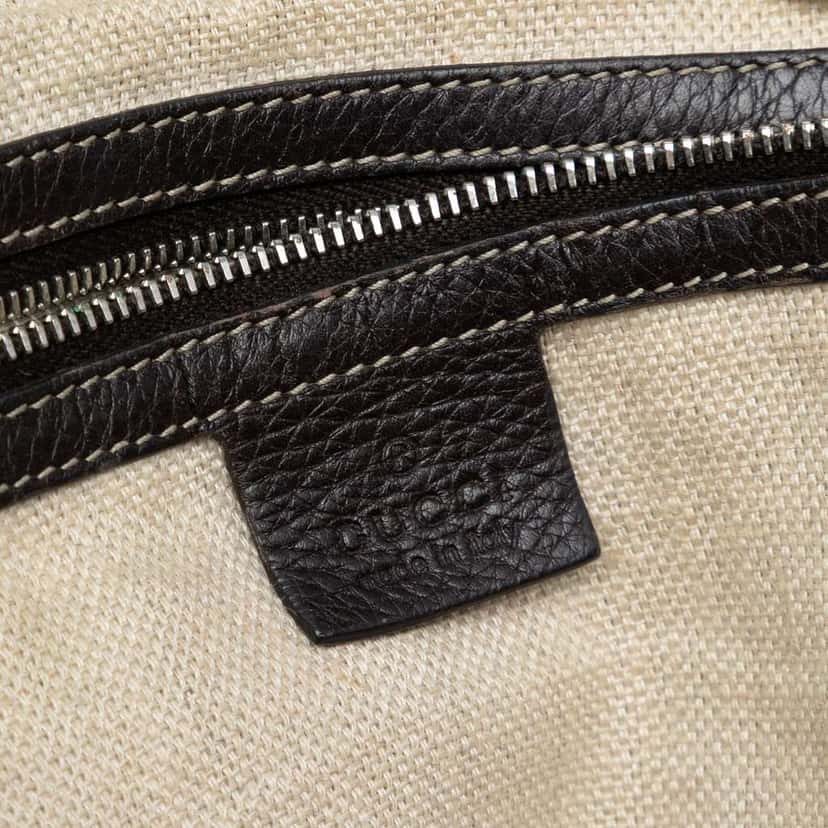 Gucci GG Canvas Icon Bit Tote Brown Canvas Fair condition - Box View