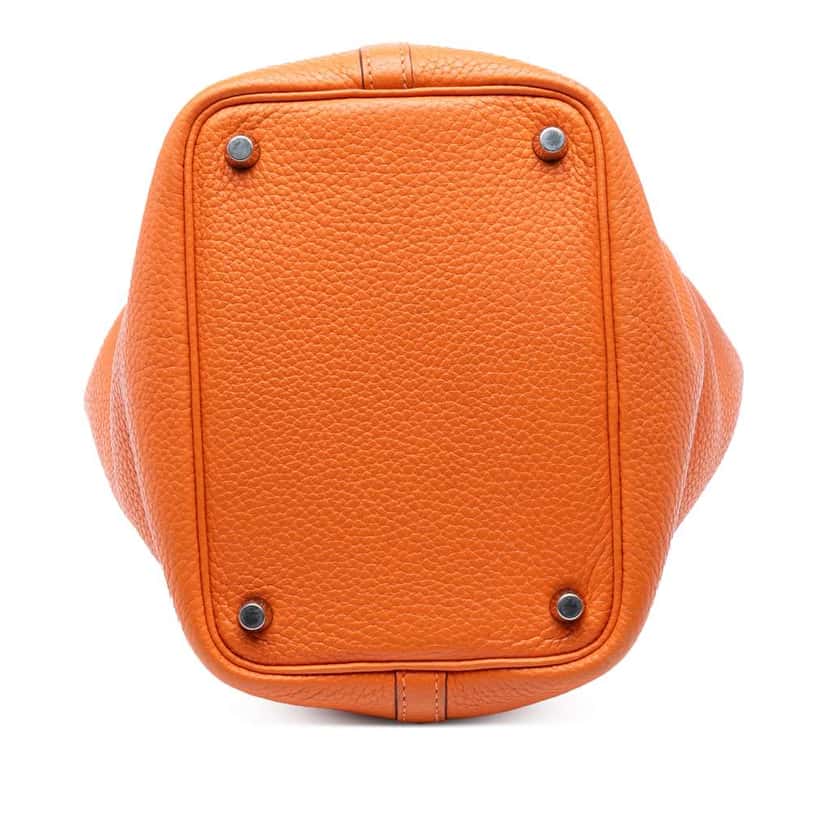 Hermès Clemence Picotin Lock 18 Orange Leather Good condition - Inside View