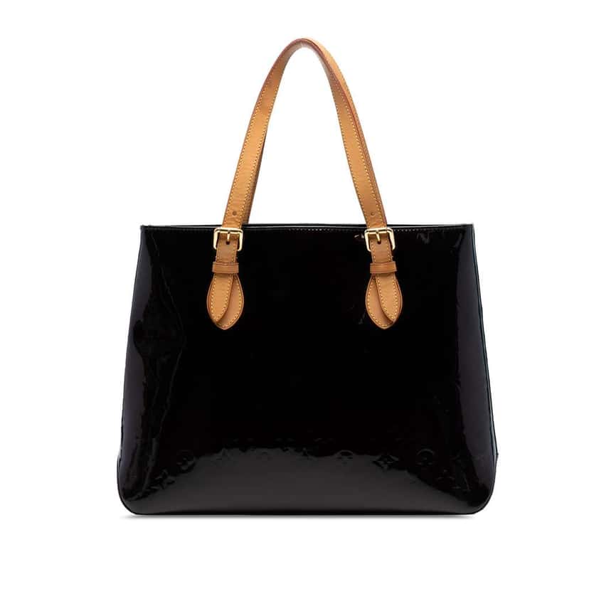 Louis Vuitton Monogram Vernis Brentwood Purple Leather Good condition - Front View