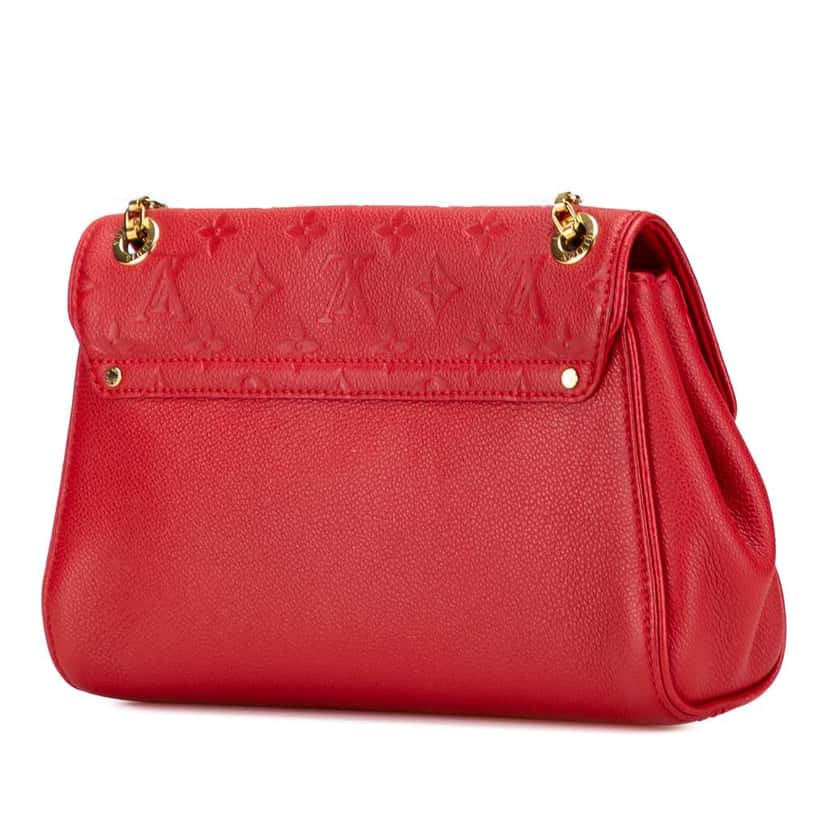 Louis Vuitton Monogram Empreinte Saint Germain PM Red Leather Good condition - Back View