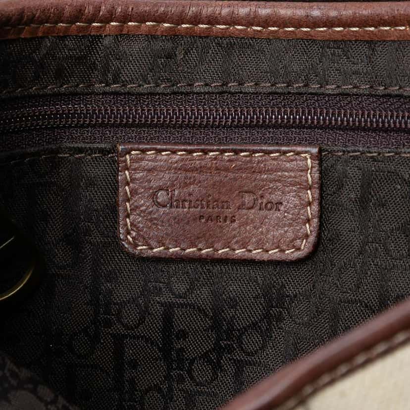 Dior Canvas Saddle Bag Brown Canvas Good condition - Box View