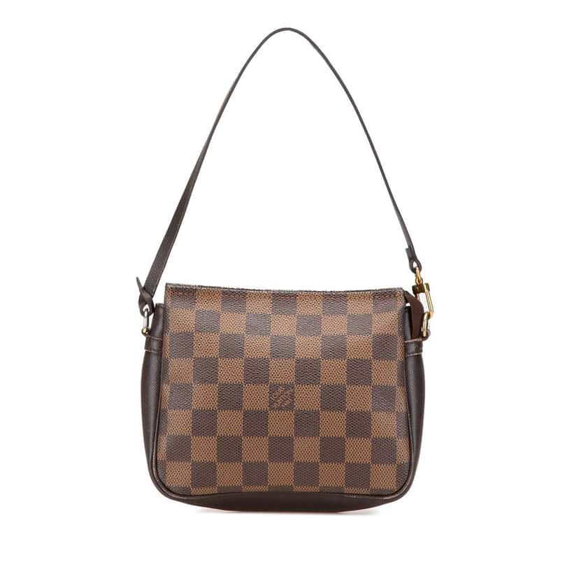 Louis Vuitton Damier Ebene Trousse Pochette Brown Canvas Good condition - Front View