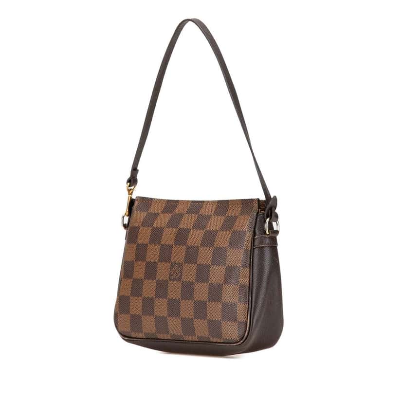 Louis Vuitton Damier Ebene Trousse Pochette Brown Canvas Good condition - Back View