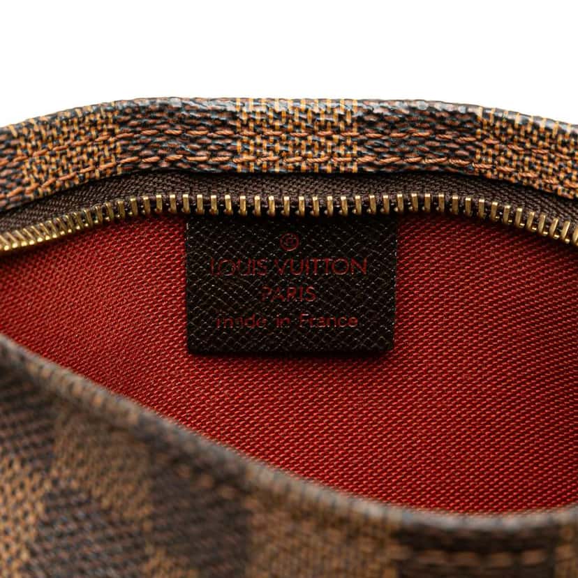Louis Vuitton Damier Ebene Trousse Pochette Brown Canvas Good condition - Box View