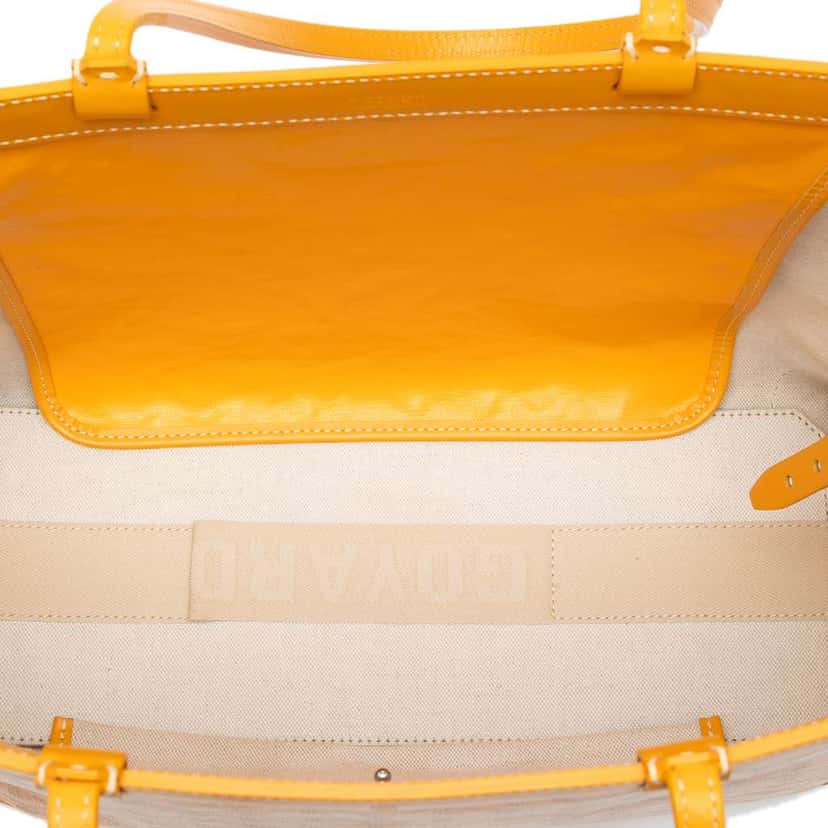 Goyard Goyardine Bellechasse PM Yellow Canvas Good condition - Model View
