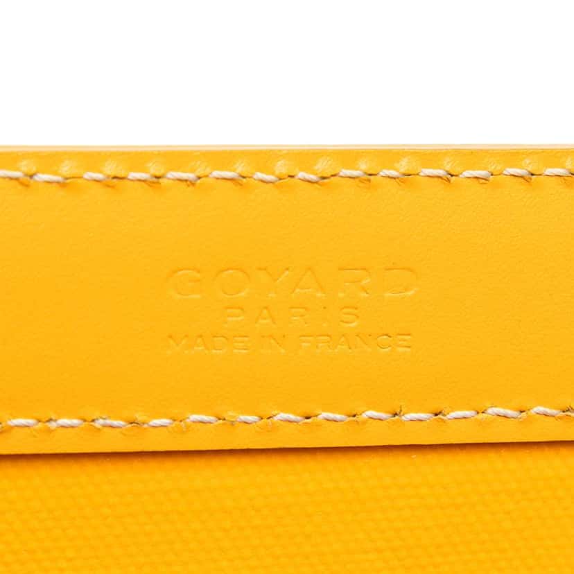 Goyard Goyardine Bellechasse PM Yellow Canvas Good condition - Box View