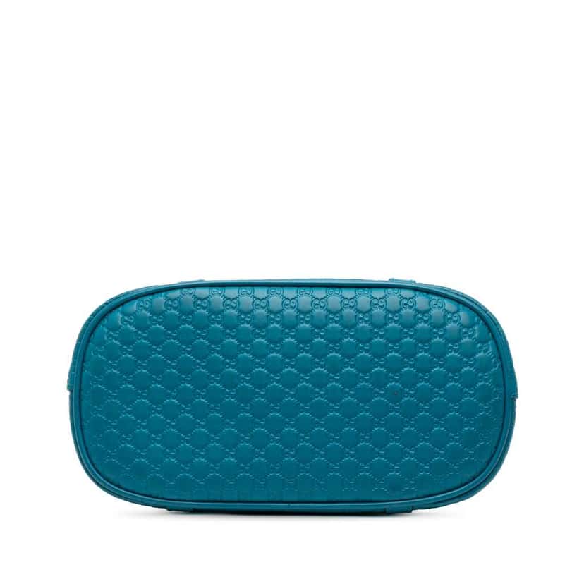 Gucci Mini Microguccissima Dome Satchel Blue Leather Good condition - Inside View