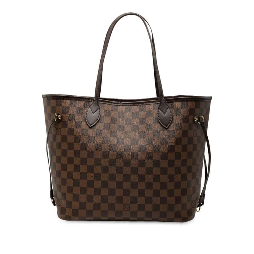 Louis Vuitton Damier Ebene Neverfull MM Brown Good condition - Front View