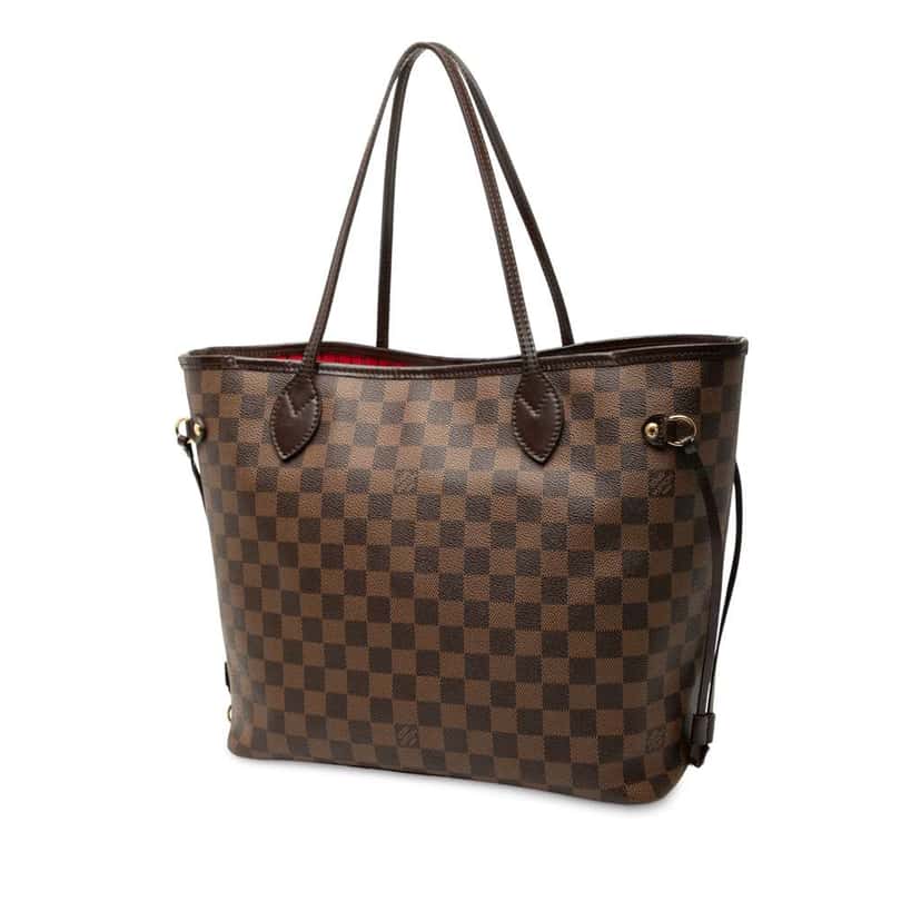 Louis Vuitton Damier Ebene Neverfull MM Brown Good condition - Back View