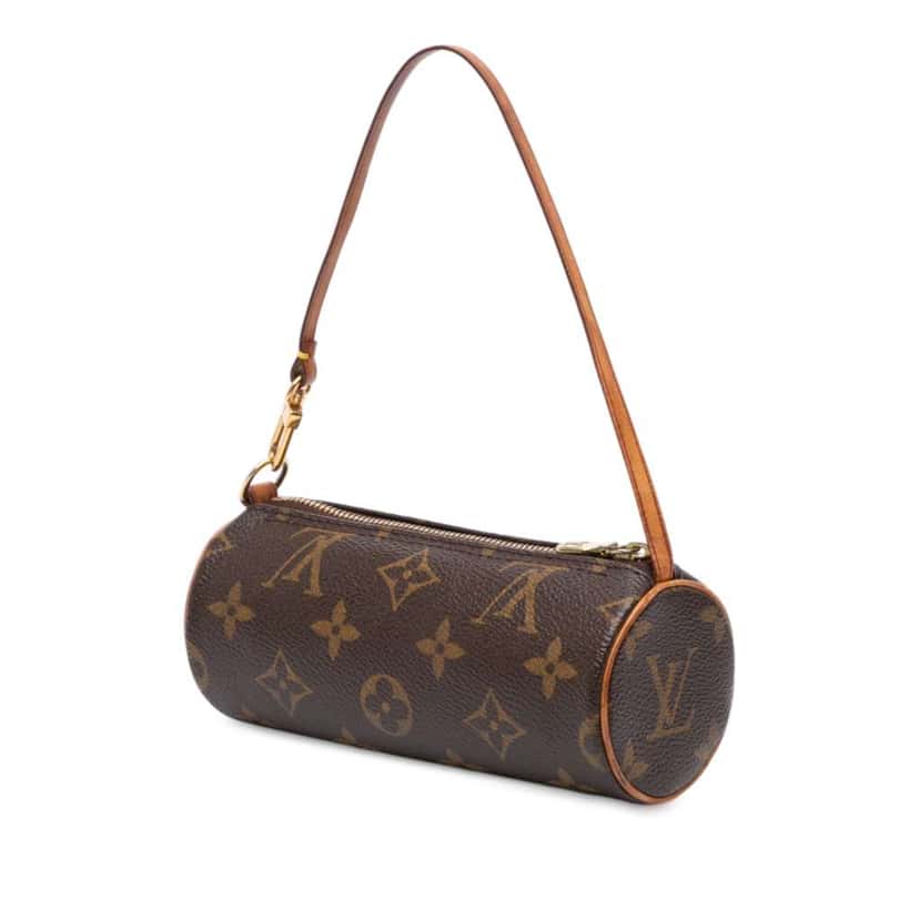 Louis Vuitton Monogram Papillon Pochette Brown Good condition - Back View