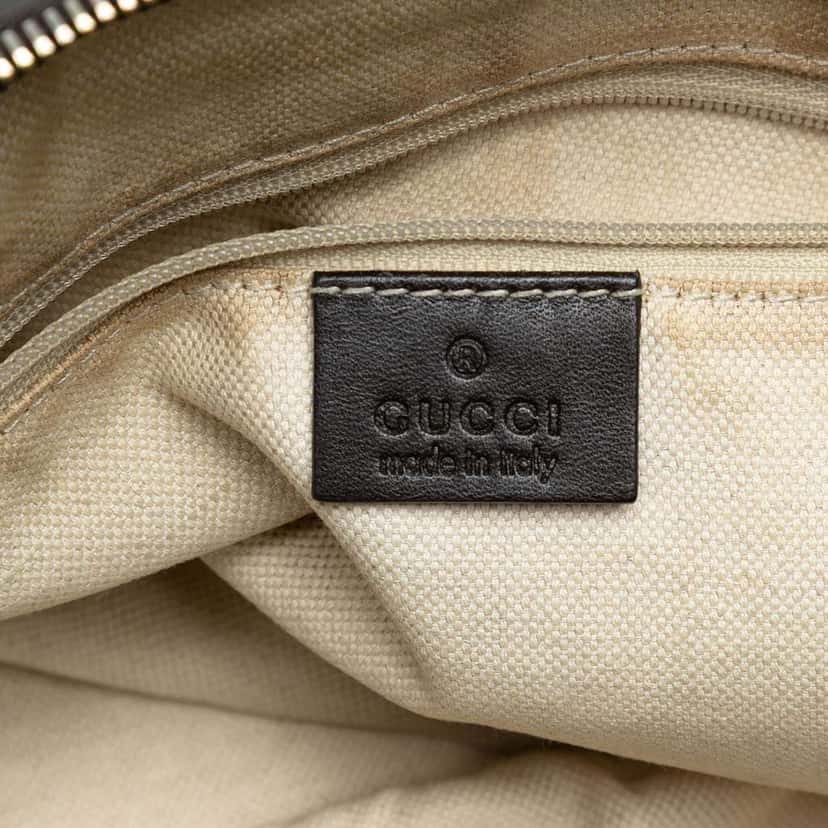 Gucci GG Canvas Sukey Satchel Brown Canvas Good condition - Box View