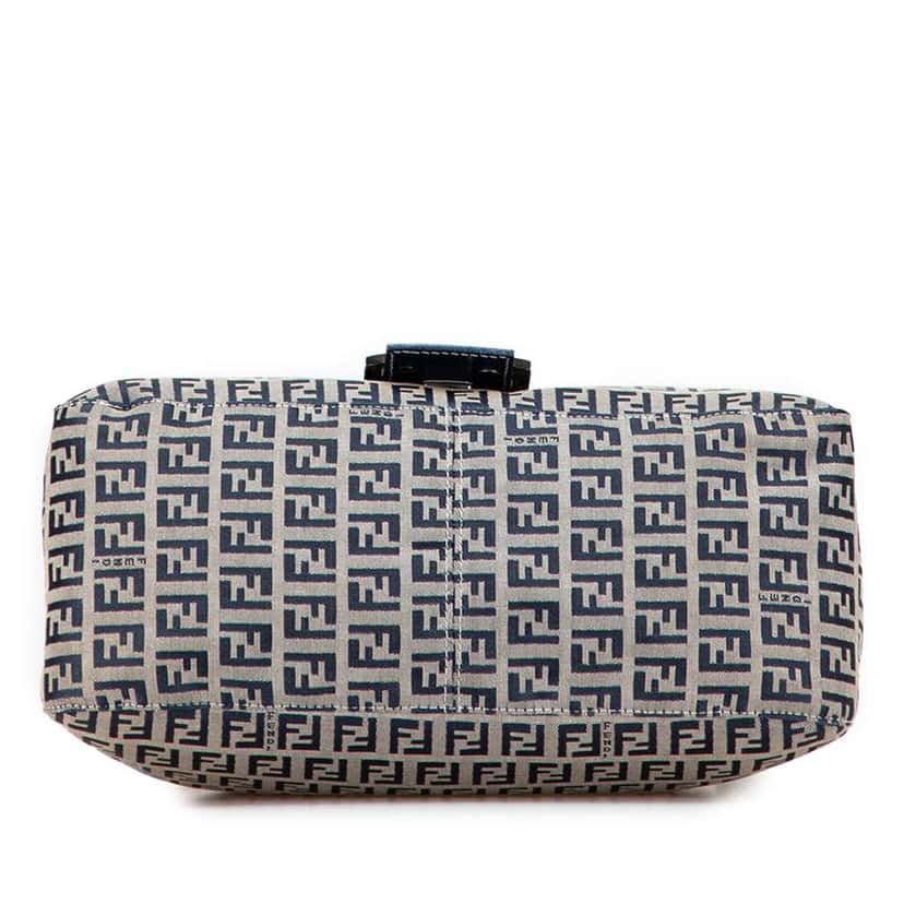 Fendi Zucchino Canvas Mamma Forever Grey Canvas Good condition - Inside View