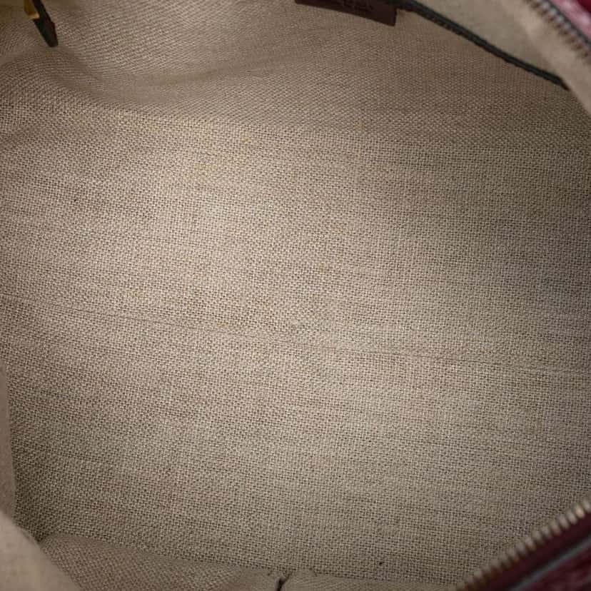 Gucci Microguccissima Brogue Duilio Boston Bag Red Leather Good condition - Model View