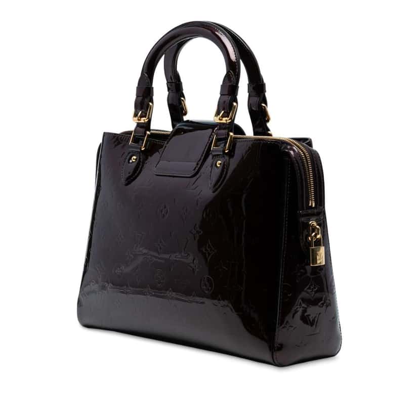 Louis Vuitton Monogram Vernis Melrose Avenue Purple Leather Good condition - Back View