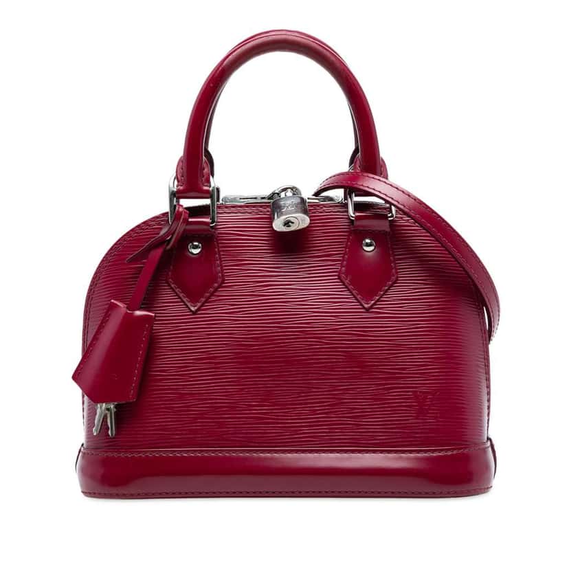 Louis Vuitton Epi Alma BB Pink Leather Good condition - Front View