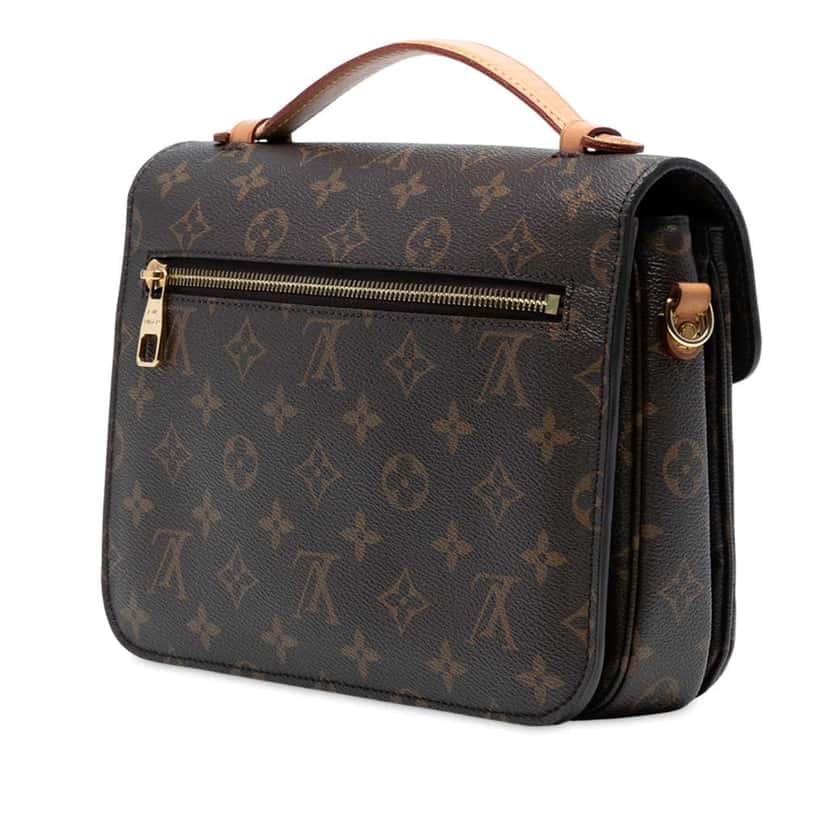 Louis Vuitton Monogram Pochette Metis Brown Good condition - Back View