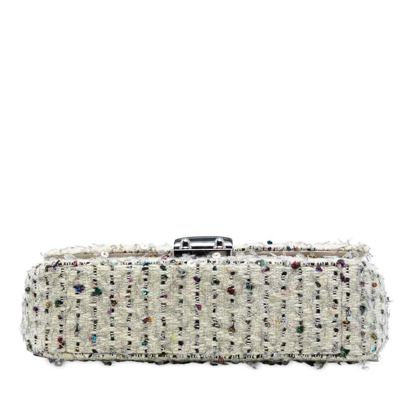 Dior Medium Tweed Miss Dior Flap White Tweed Good condition - Inside View
