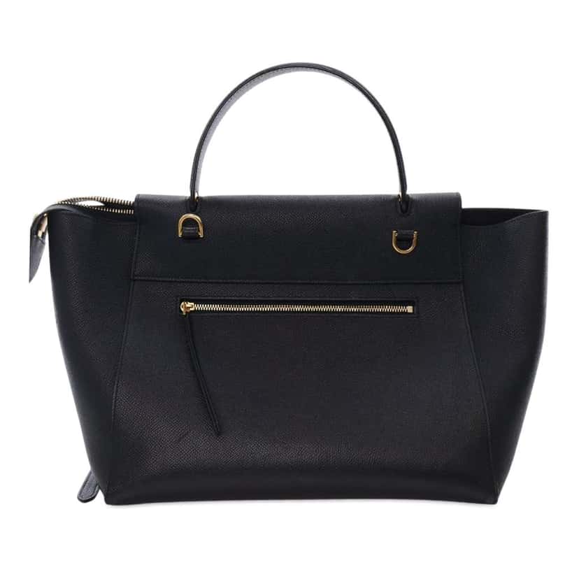 Celine Mini Grained Calfskin Belt Bag Black Leather Good condition - Inside View