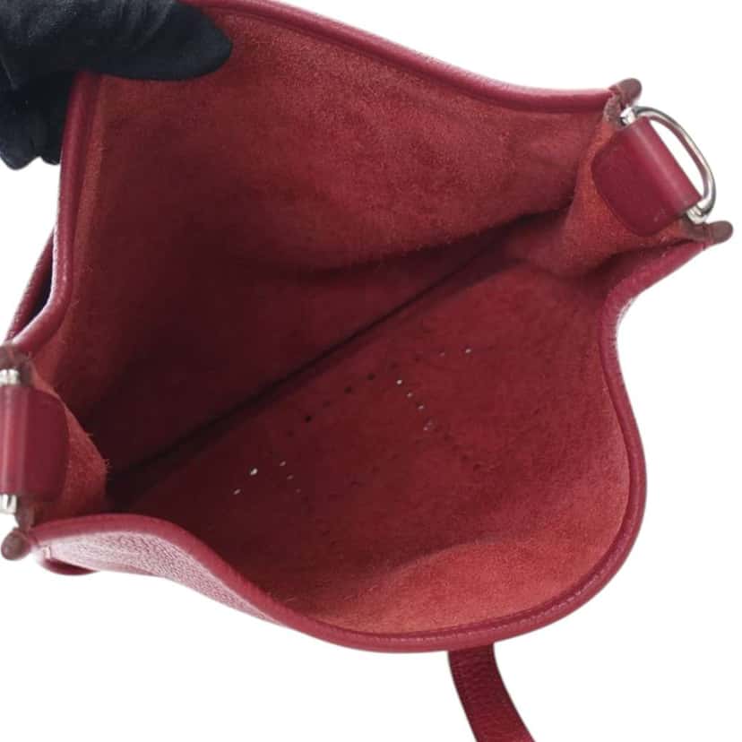 Hermès Clemence Evelyne III 29 Red Leather Good condition - Box View