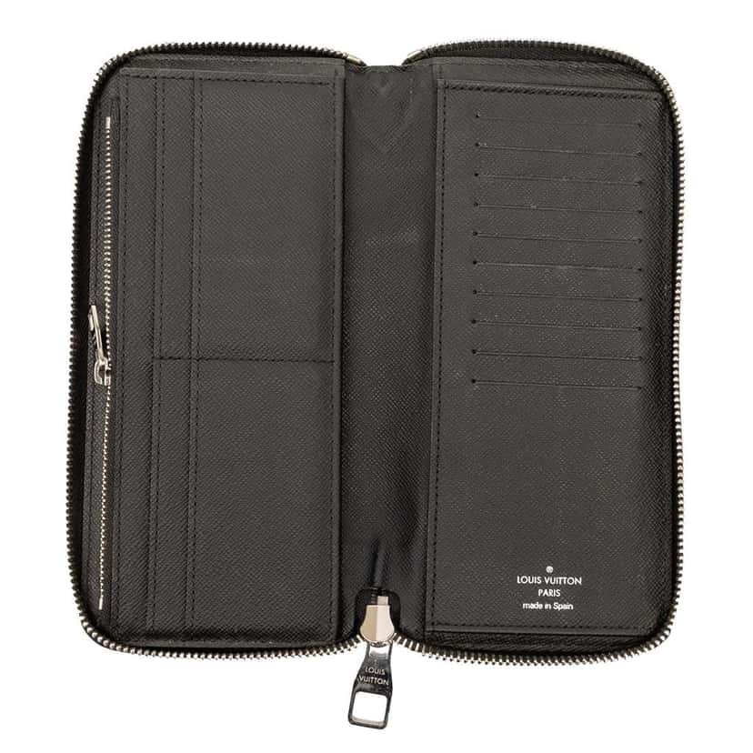 Louis Vuitton Damier Graphite Vertical Zippy Wallet Black Good condition - Model View