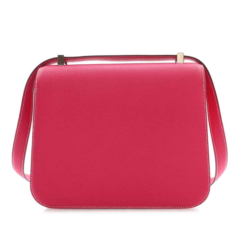 Hermès Epsom Constance 24 Pink Leather Good condition - Back View