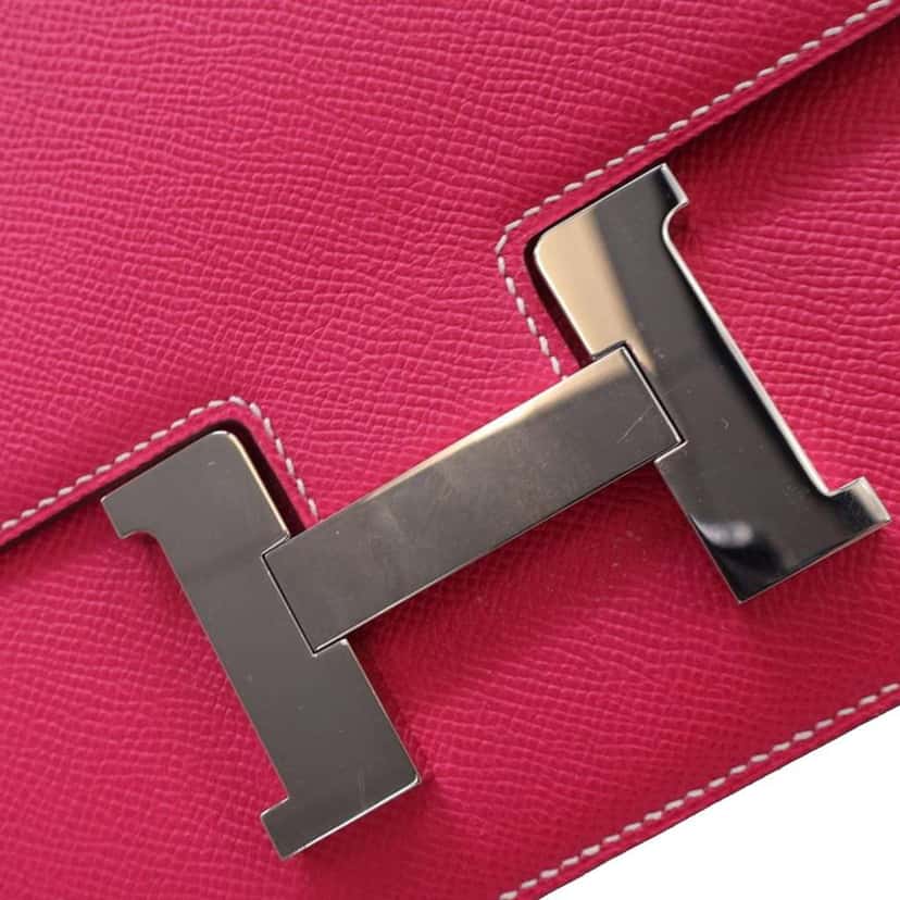 Hermès Epsom Constance 24 Pink Leather Good condition - Box View