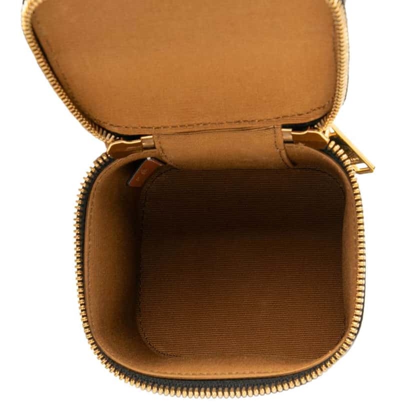 Celine Mini Triomphe Coated Canvas Vanity Case Brown Canvas Good condition - Model View