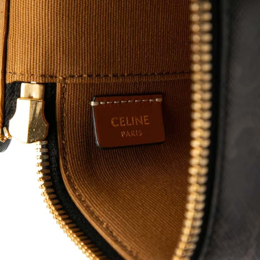 Celine Mini Triomphe Coated Canvas Vanity Case Brown Canvas Good condition - Box View
