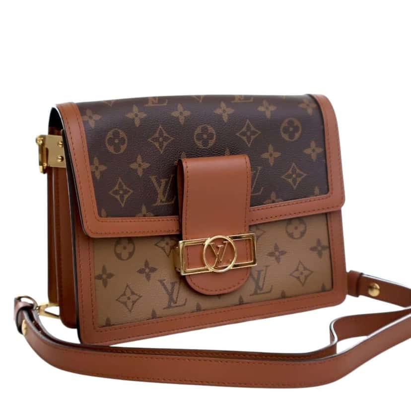 Louis Vuitton Monogram Reverse Dauphine MM Brown Good condition - Model View