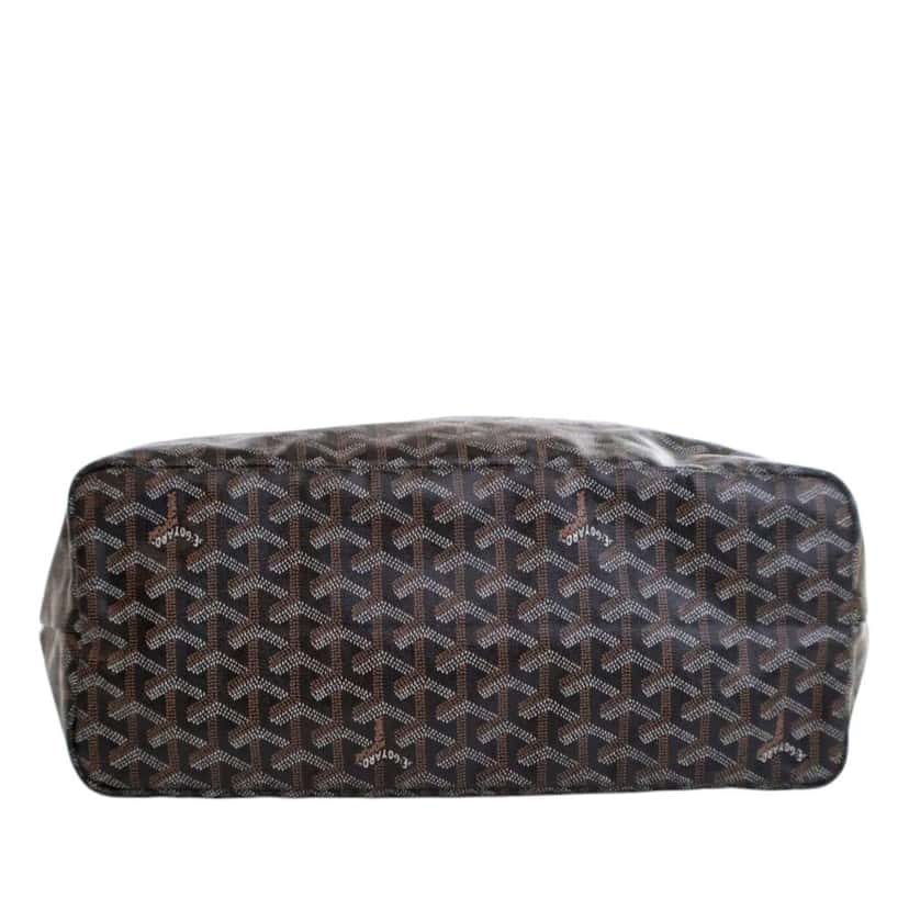 Goyard Goyardine Saint Louis PM Black Canvas Good condition - Box View