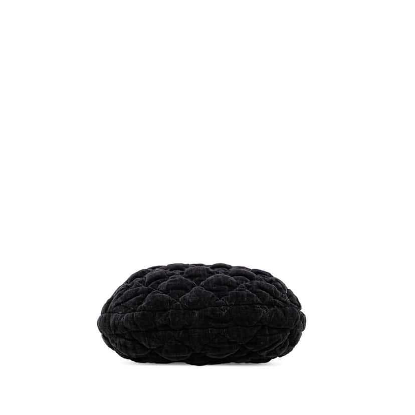 Chanel Paris Moscou Bubble Quilted Velvet Flap Black Velvet Good condition - Inside View