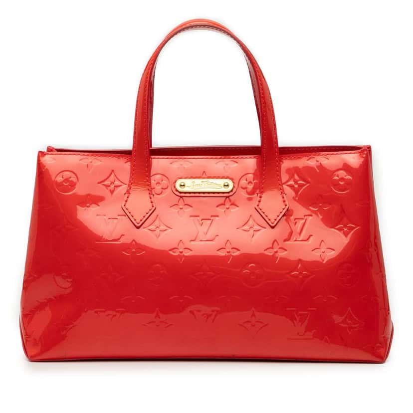 Louis Vuitton Monogram Vernis Wilshire PM Red Leather Good condition - Front View