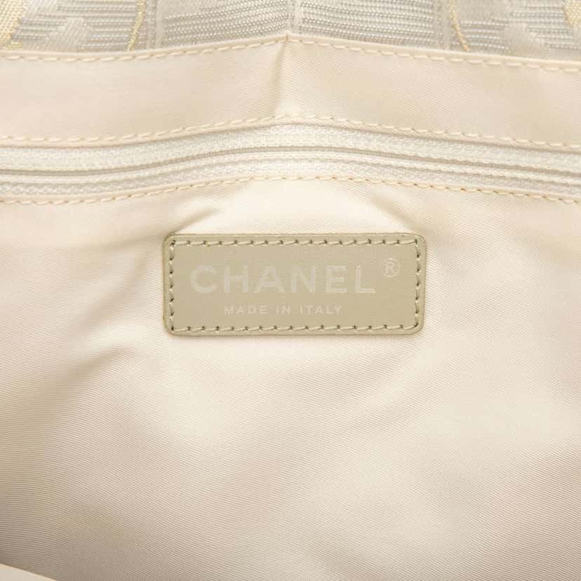 Chanel New Travel Line Nylon Tote Brown Good condition - Box View
