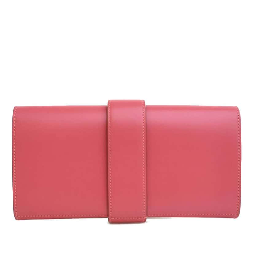 Hermès Tadelakt Medor Clutch 23 Pink Leather Good condition - Back View