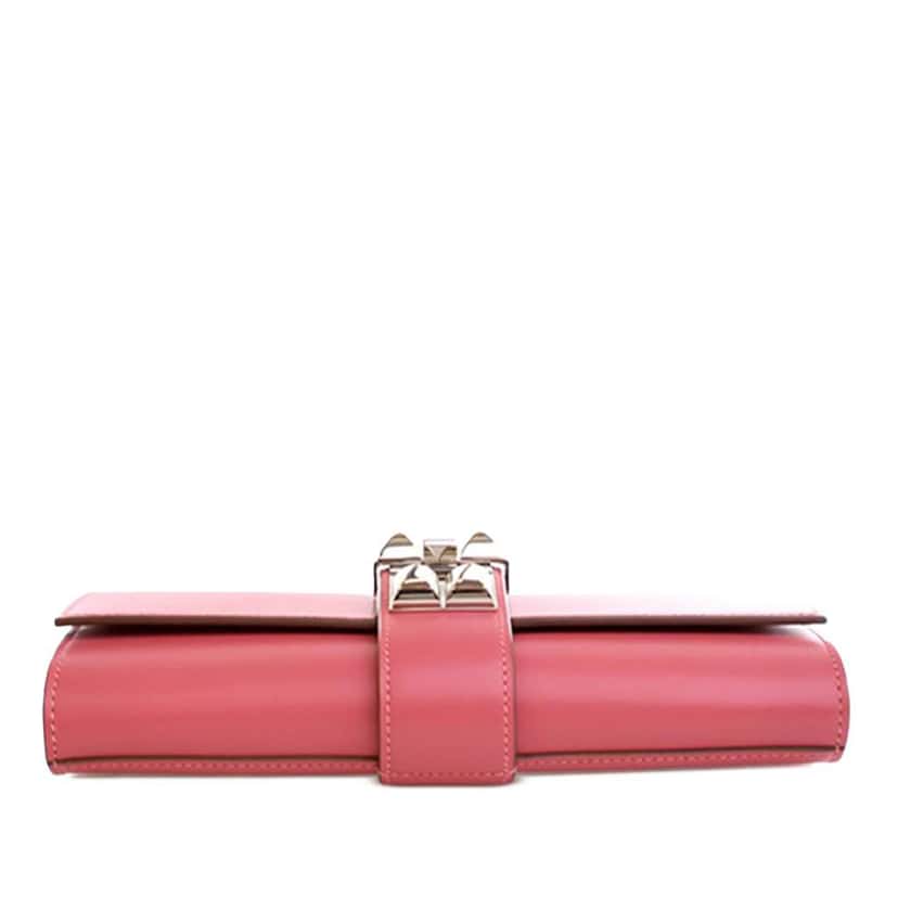 Hermès Tadelakt Medor Clutch 23 Pink Leather Good condition - Box View