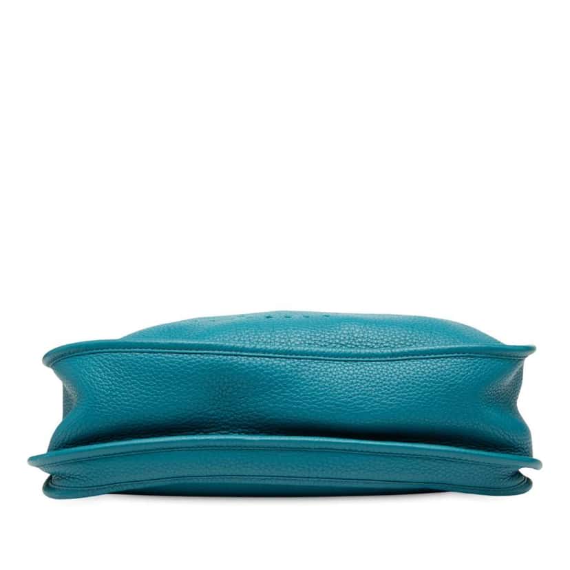 Hermès Clemence Evelyne III 29 Blue Leather Good condition - Inside View