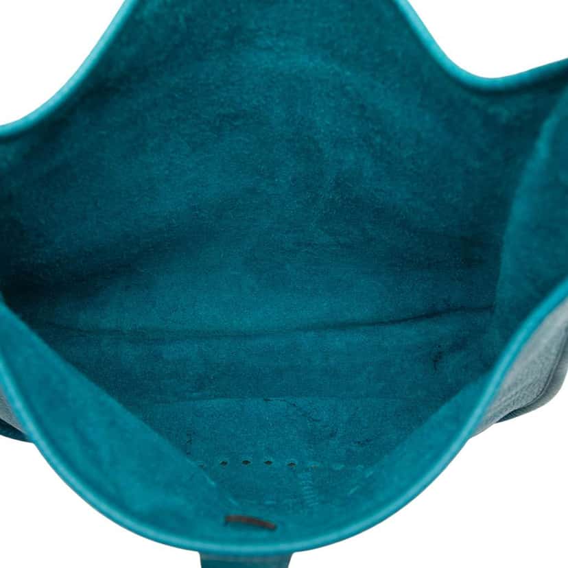 Hermès Clemence Evelyne III 29 Blue Leather Good condition - Model View