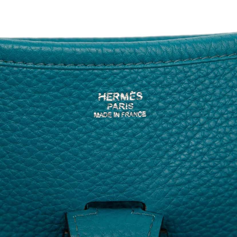 Hermès Clemence Evelyne III 29 Blue Leather Good condition - Box View