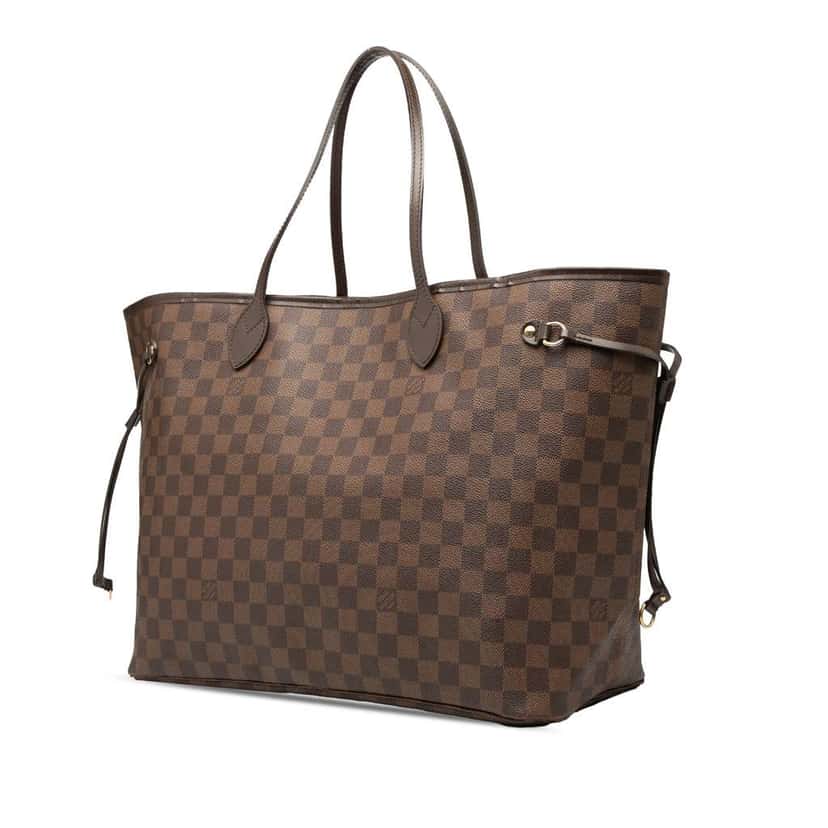 Louis Vuitton Damier Ebene Neverfull GM Brown Good condition - Back View