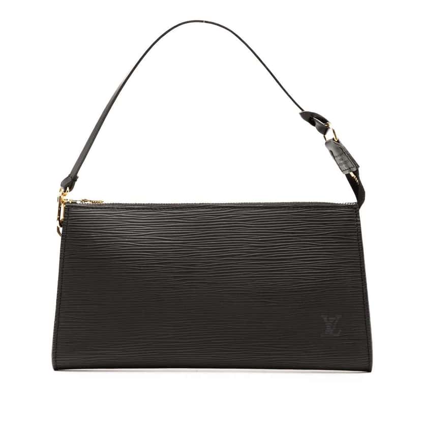 Louis Vuitton Epi Pochette Accessoires Black Leather Good condition - Front View